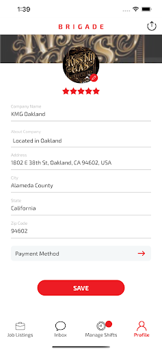 Brigade Jobs Screen 2