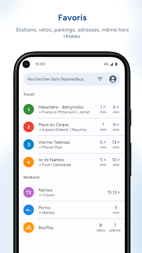 Android application Naonedbus - Bus, Tram à Nantes screenshort