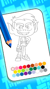 Teen Titans coloring cartoon v9 MOD APK (Unlimited Money) Free For Android 5