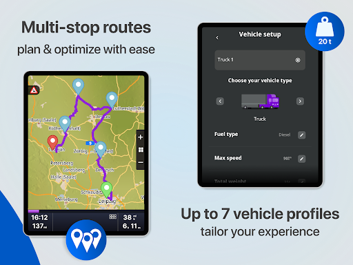 Sygic GPS Truck & Caravan - Maps & Navigation - apps