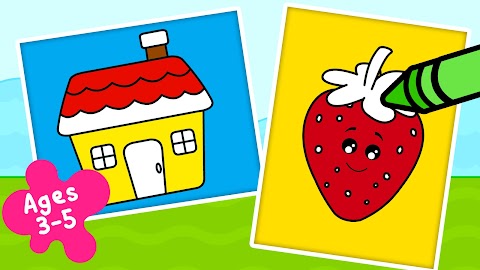 子供用 塗り絵ゲーム - お絵かき＆塗り絵ブックのおすすめ画像1