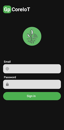 Android application Gp CoreIoT screenshort