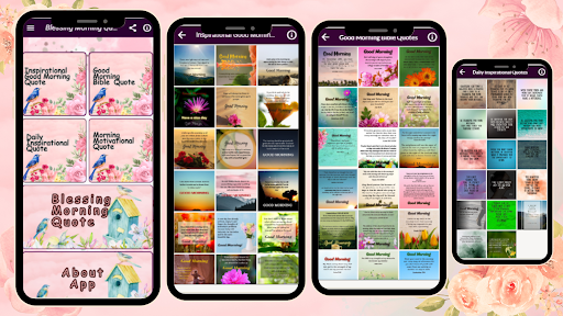 Android application Blessing Morning Quote screenshort