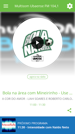 Android application Multisom Ubaense FM 104,1 screenshort