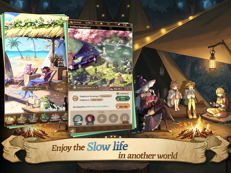 Isekai:Slow Life 1.920 APK + Mod (Remove ads / Mod speed) for Android