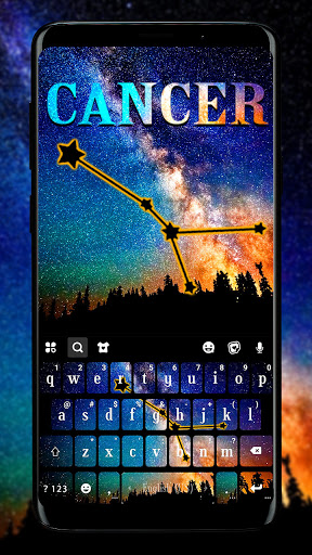 Android application Cancer Galaxy Keyboard Backgro screenshort