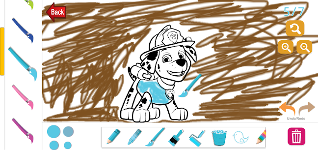 Paw Puppy Coloring 4