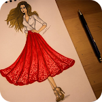 Cover Image of Download Learn to Draw Dresses 1.5 APK