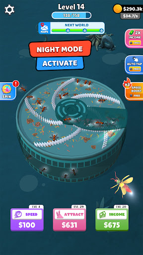 Android application Idle Hornet Trap screenshort