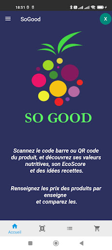 Android application SoGood screenshort