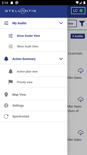 Android application Stellantis Standards Tool screenshort