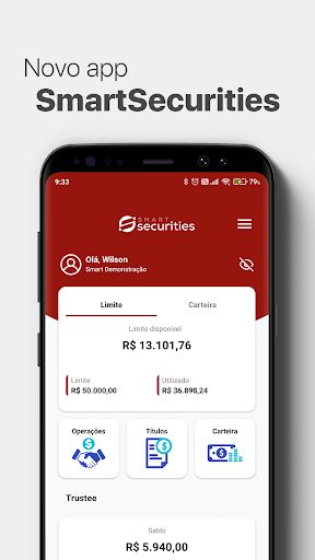 Android application SmartSecurities screenshort