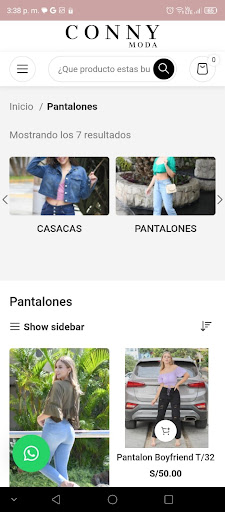 Android application CONNY MODA screenshort