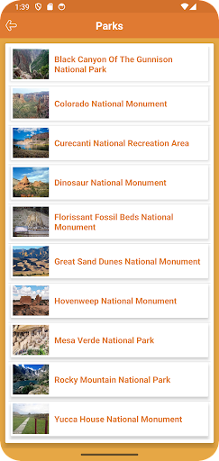 Colorado State Parks Screen 3