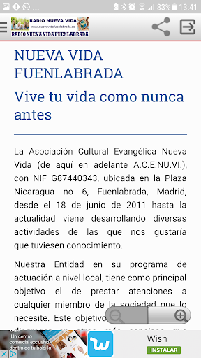 Radio Nueva Vida Screen 3