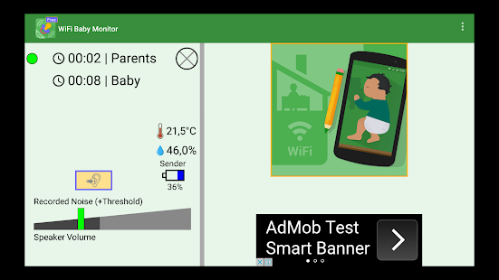 WiFi Baby Monitor (with ads) Capture d'écran