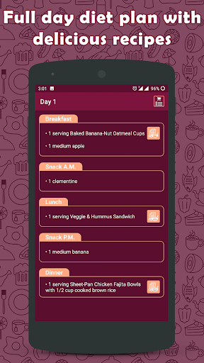 Diet plan for 7 days (only 120 Screen 2