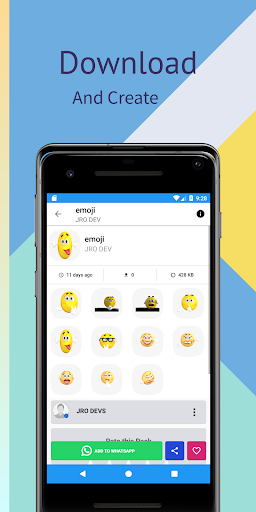 Android application AniStickers screenshort