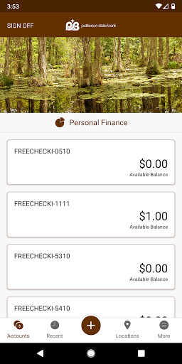 Patterson State Bank Screen 2