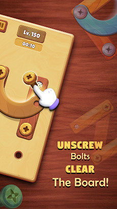 Wood Puzzle: Screw Nuts, Boltsのおすすめ画像2