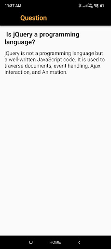 jQuery Interview Question Screen 2