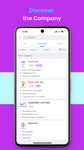 FlashInfo - Company & People Screen 3