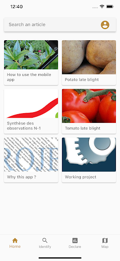 Android application BlightSurveyor screenshort