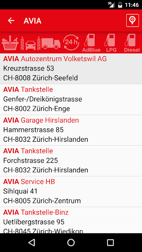 AVIA Petrol Stations Screen 3