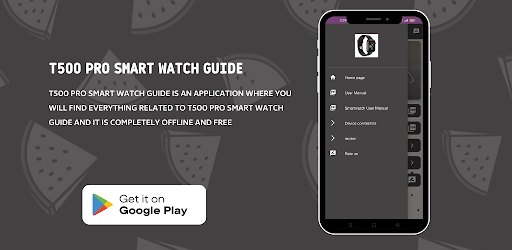 Android application T500 pro Smart Watch Guide screenshort