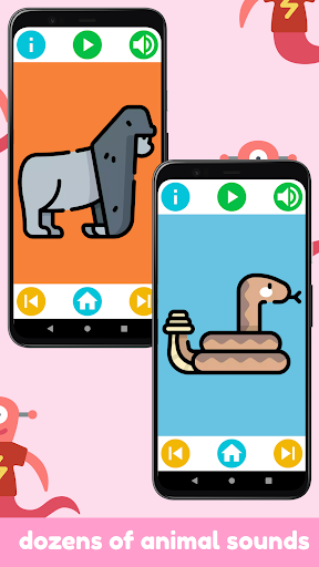 Android application Animal Sounds Baby Flashcards screenshort