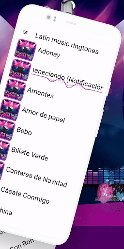 Latin music ringtones - Sounds Screen 2