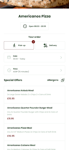 Americanos Pizza Barnsley Screen 2