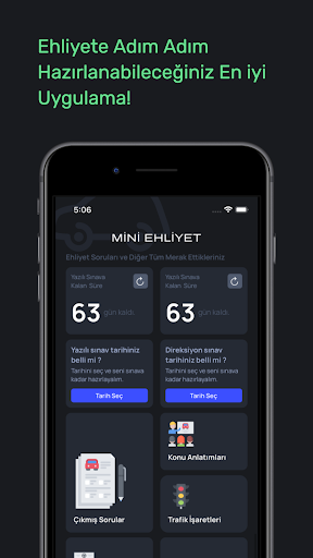 Android application Ehliyet Hazırlık Soruları screenshort