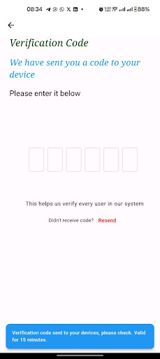 Android application TAURA screenshort