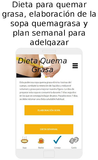 Android application Fat Burning Diet screenshort