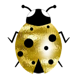Good luck gold ladybird icon