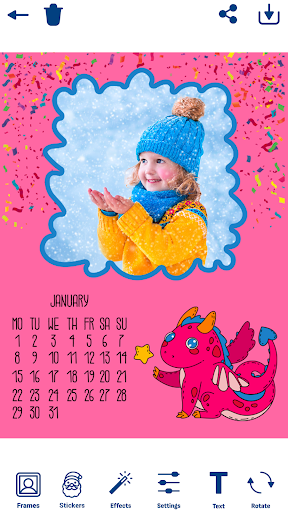 Calendar Photo Frames Screen 2