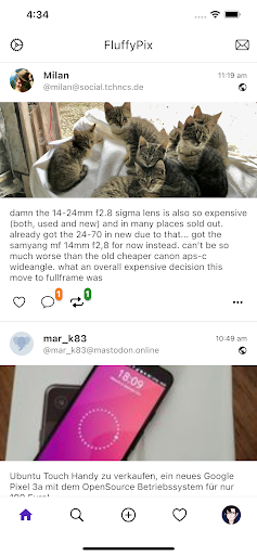Android application FluffyPix screenshort