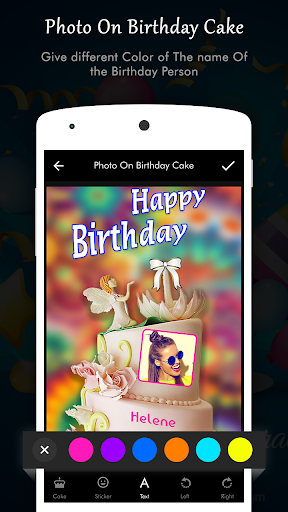 Photo On Birthday Cake Screen 3
