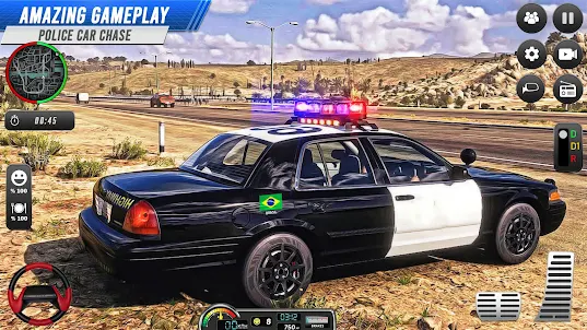 xe cảnh sát giả lập trò chơi