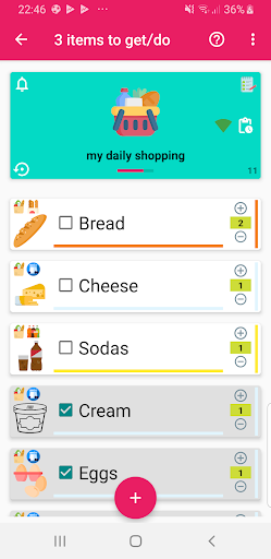Quick Checklists - To Do List Screen 2