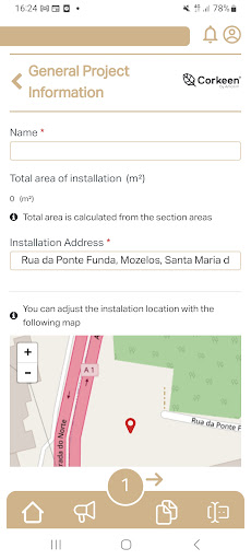 Android application Corkeen App screenshort