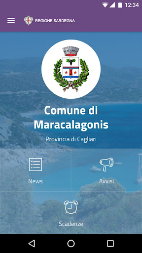 Android application Comune di Maracalagonis screenshort