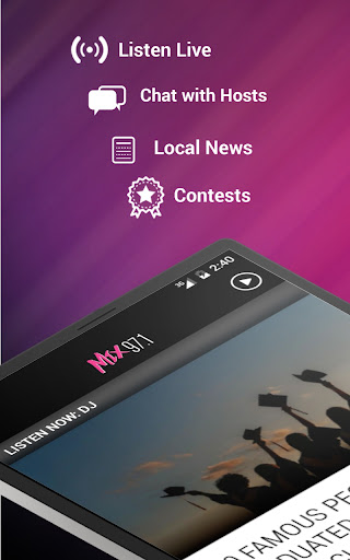 Screenshot of Mix 97.1 (KKBR)