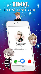 idol Call You: Fake Video Call  screenshots 1