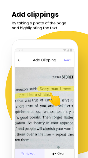 Clippit - Save Book Quotes Screen 3