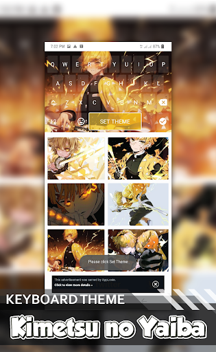 Zenitsu Keyboard Anime KNY