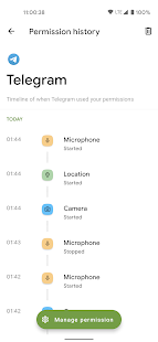 Privacy Dashboard Screenshot