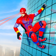 Flying Superhero Robot Gangster Crime City Rescue