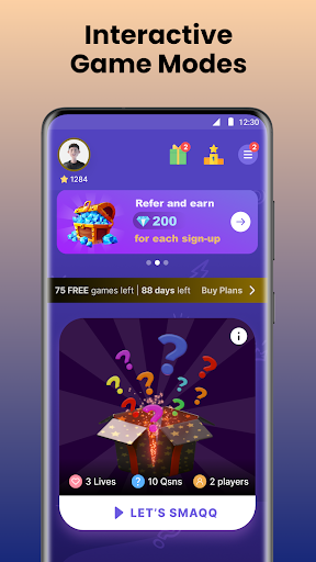 Android application SMAQQ: Gamifying Your Studies screenshort